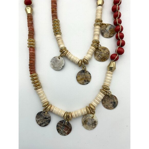 Chicos Utopia Collection Summerberry Single-Strand Beaded 48 inch Necklace NWT - Picture 5 of 8